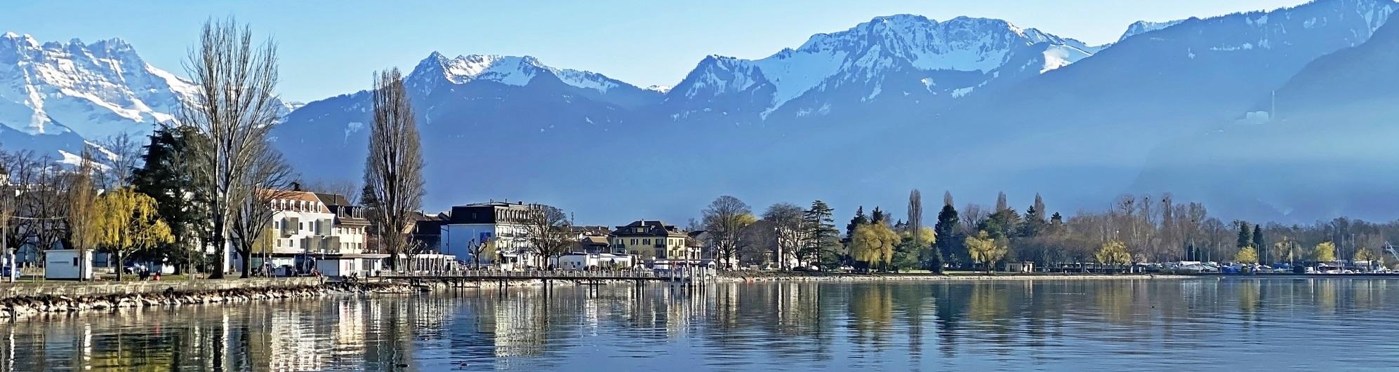 Dents du midi lac Léman château La Tour-de-Peilz